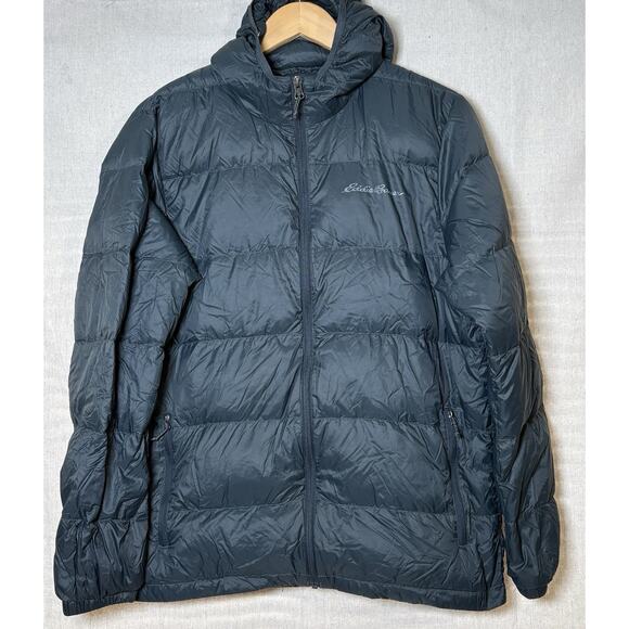Eddie Bauer Other - Eddie Bauer Jacket Mens Sz M Wide Channel Hooded Down Puffer Nylon Warm